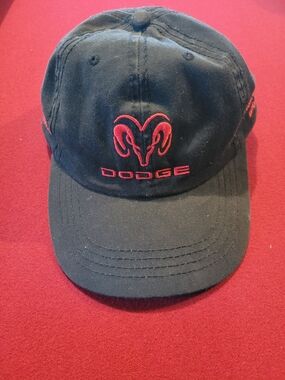 Black Cap with Red Ram Logo